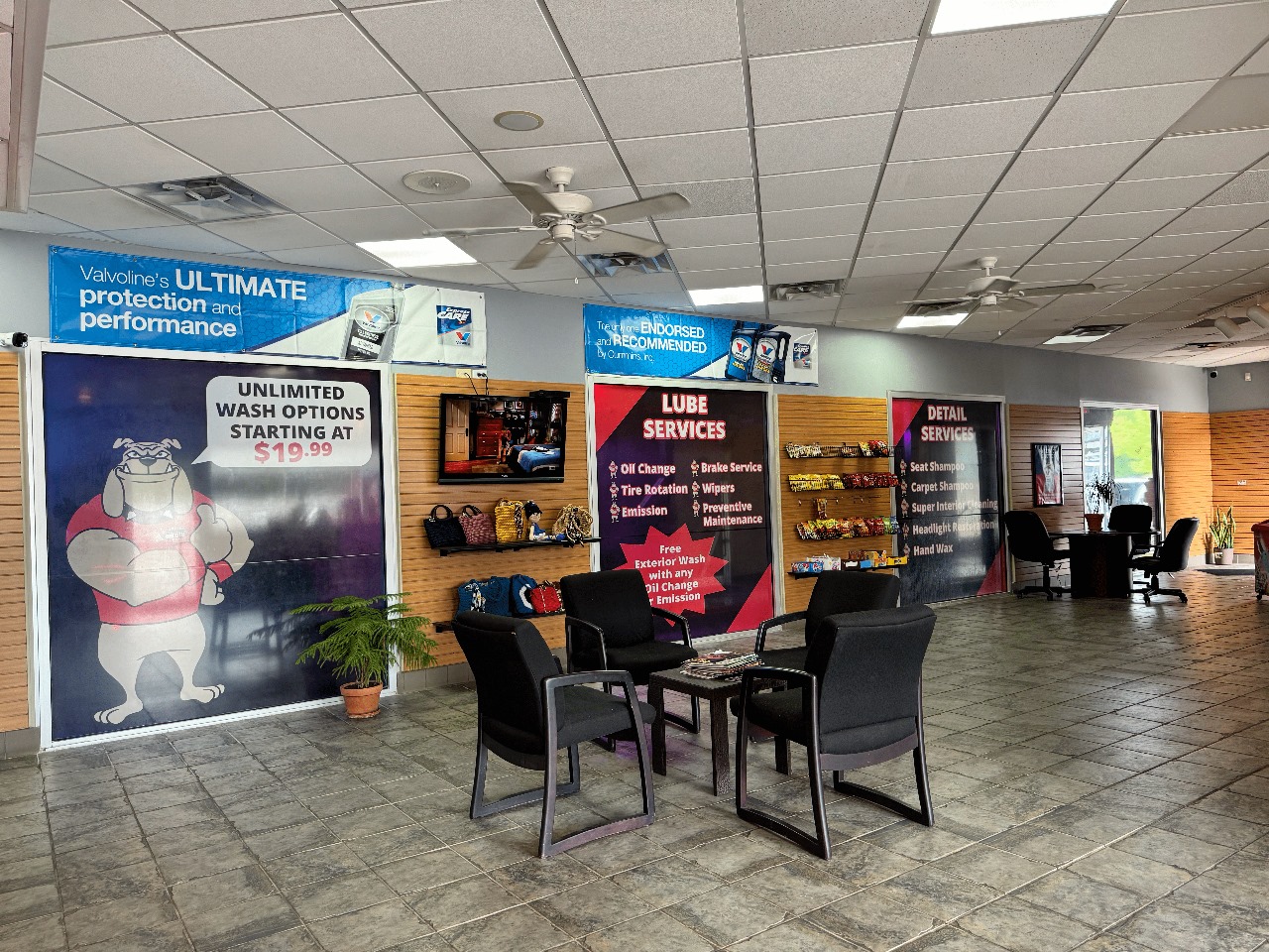 Vacuum station at our auto wash for interior cleaning