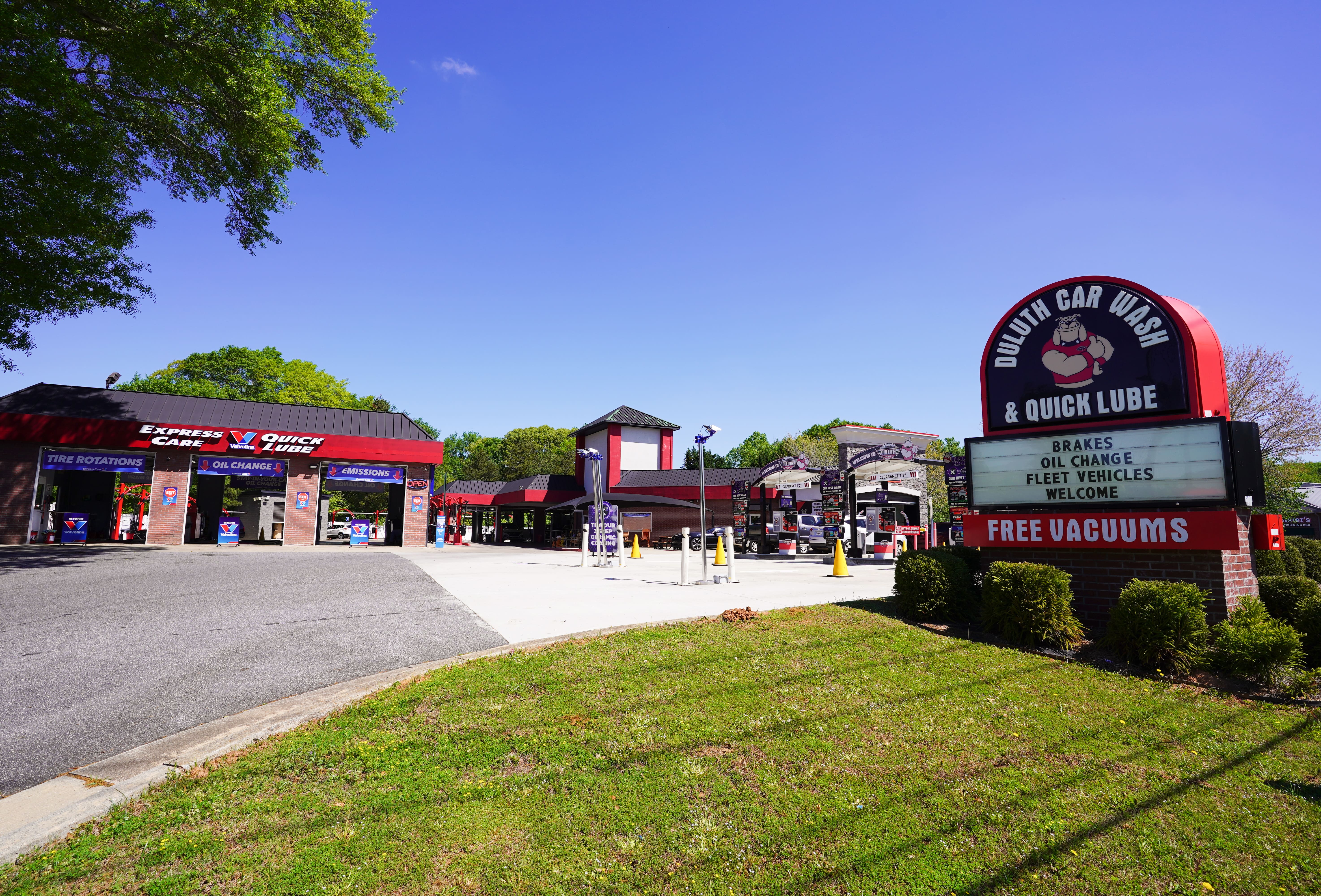 Free Exterior Car Wash with Emission Inspection at our auto wash